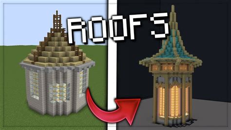 minecraft tower roof design.